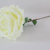 28cm Very Large Single Foam Rose With Long Stem Ivory