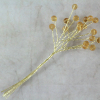 Gold Crystal Facet Beads On Stems