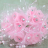 Our Pink Rosette & Diamante Bunches