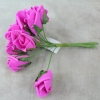 A Top Down View Of Our Fuchsia Curled Foam Roses Bunch