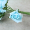 light Blue Curled Foam Roses