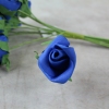 A Single Royal Blue Curled Foam Rose