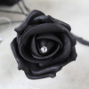 Black Diamante Foam Rose