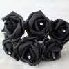 Black Diamante Foam Roses