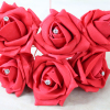 Red Diamante Foam Roses