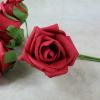 Ruby Red Foam Rose Flowers