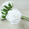 White With green Stem