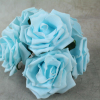 Light Blue Curly Foam Rose