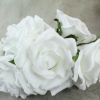White Curly Foam Rose