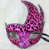 Fuchsia Leopard Print Mask