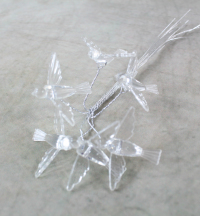 Mini Acrylic Doves On Silver Wire x 6 Packets 