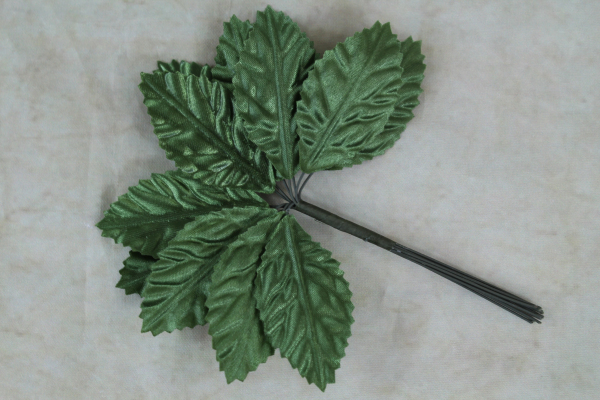 Large Green Satin Leaves