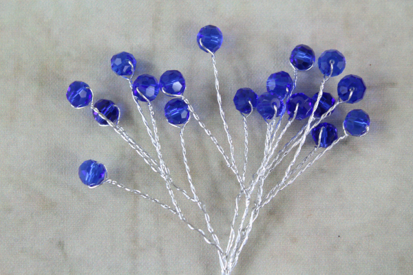 Royal Crystal Facet Beads On Stems