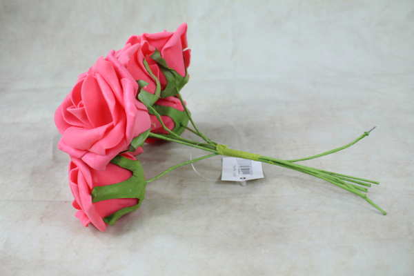Hot Pink With Green Stems