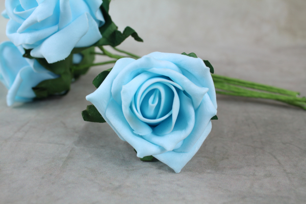 Light Blue Foam Rose