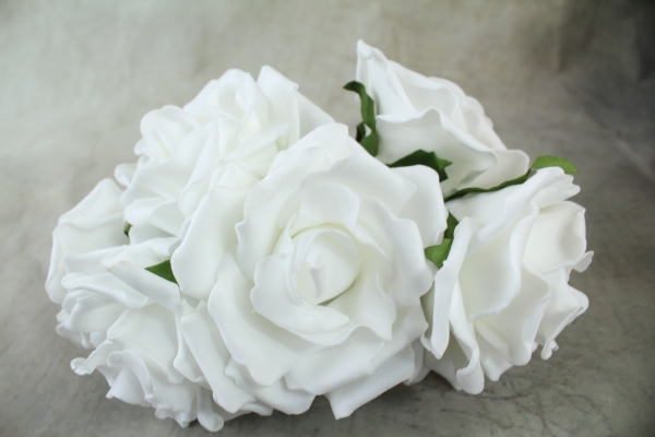 White Curly Foam Rose