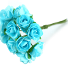 Turquoise Paper Tea Rose Bunch