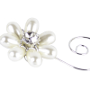 Pearl Diamanté Flower with Swirl