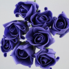 Purple Rolled Artificial Roses In Bunches Of Eight