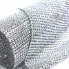 24cm wide Silver bling roll with artificial diamond stones. 