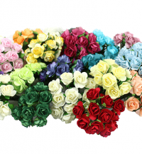 Paper Tea Rose Bunch - Paper Flowers | Weddings & Flowercraft