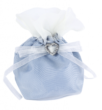 Satin Dolly Bag with Diamante Heart -­ Favours | Weddings & Flowercraft
