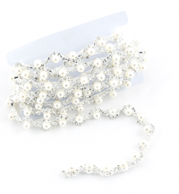 2 Metre Pearl & Diamanté Meander | Weddings & Flowercraft