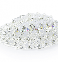 Diamante Leaf Brooch - Jewellery | Weddings & Flowercraft