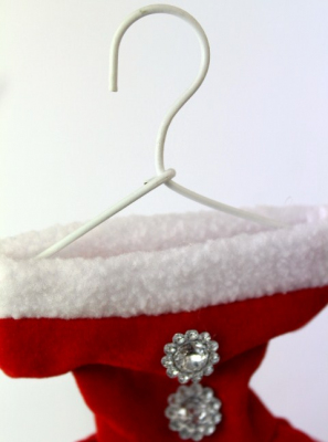 Miniature decoration Mrs Santa gift bag.