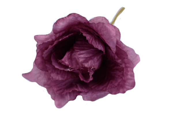 Burgundy Polyester Corsage Rose