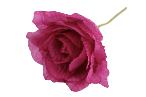 Fuchsia Polyester Corsage Rose