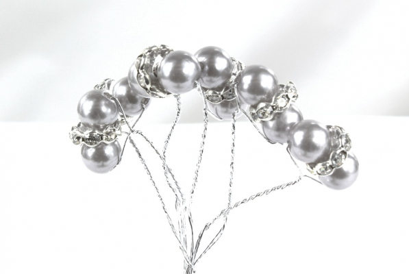Our beautiful Silver Grey faberge stem