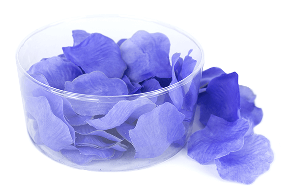 175x Blue Satin Petals