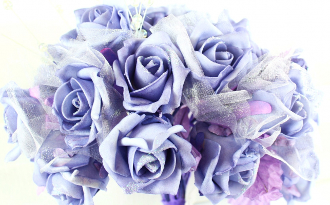 Our stunning Lavender rose head bunch