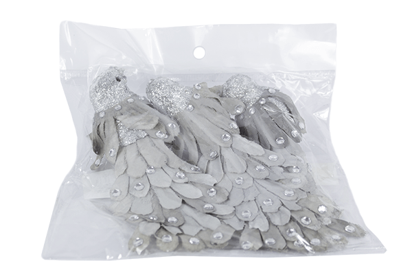 Silver Ornate Bird Pack